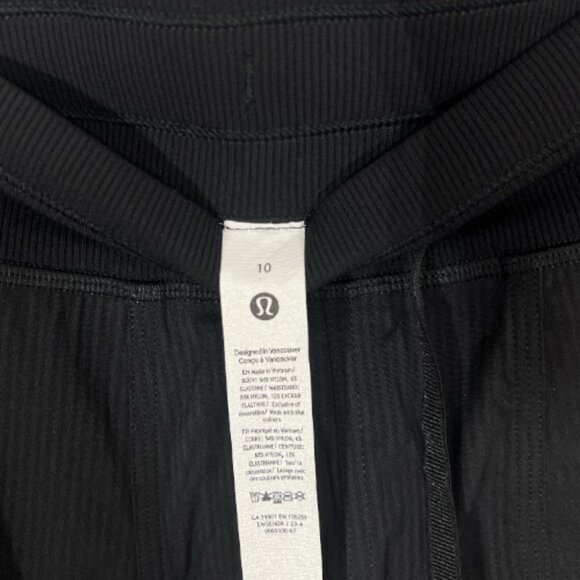 Lululemon Dance Studio Mid Rise Pants Black Size 10 Pre-Loved Newer Style - Picture 4 of 6